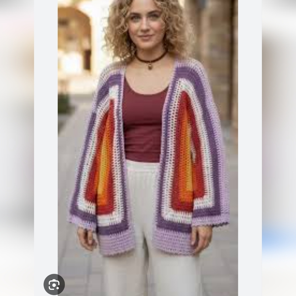 Farm Rio Crochet Cardigan - Picture 2 of 3